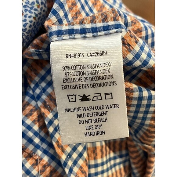 Robert Graham Modern Americana Shirt Mens Sz XL Striped Tailored Fit Preppy - Picture 12 of 13